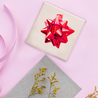 Metallic Red Gift Bows - No:5 - 1