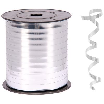Metallic Silver Curling Ribbon - 1