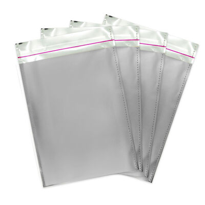 Metallic Silver Foil Mailing Bags 35x50 - 1