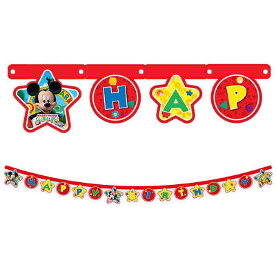 Mickey Playful Happy Birthday Letter Banner