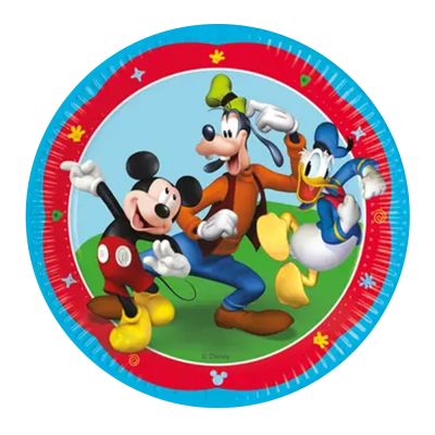 Mickey Rock The House Paper Plates