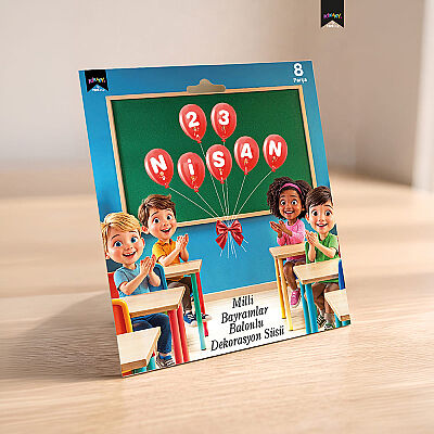23 Nisan Balonlu - Milli Bayramlar Süslemesi Harf Afiş - 1
