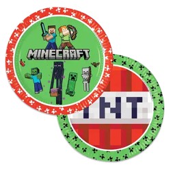 Minecraft Paper Plates - Thumbnail