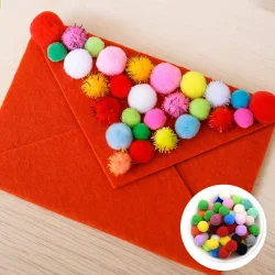 Mini Multi Color Pompoms - 1