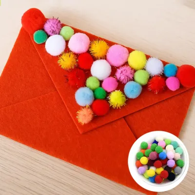 Mini Multi Color Pompoms - 1