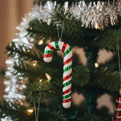 Mini Styrofoam Candy Cane Ornament - 1