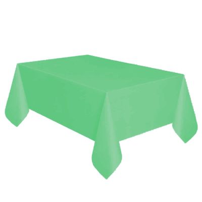 Mint Green Plastic Table Cover - 2