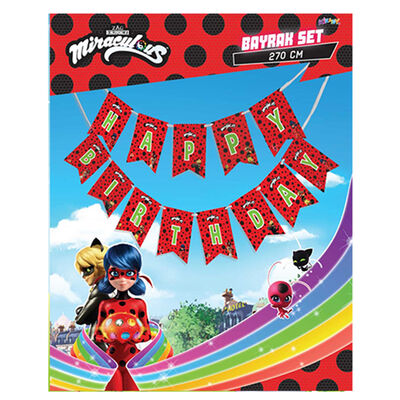 Miraculous Super Heroez Happy Birthday Paper Letter Banner