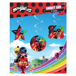 Kikajoy - Miraculous Super Heroez Tavan Sarkıt Süs 6lı