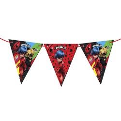 Miraculous Super Heroez Triangle Flag Banner - Thumbnail