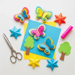 Mixed Color Construction Paper - 1
