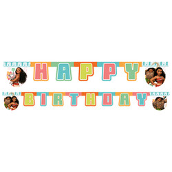 Moana Happy Birthday Harf Afiş - Thumbnail