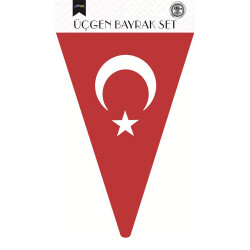 Moon Star Triangle Flag Banner - 3