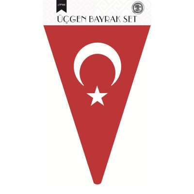 Moon Star Triangle Flag Banner - 3