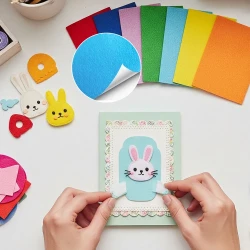 Multi-Color Self-Adhesive Craft Felt Sheet - 1