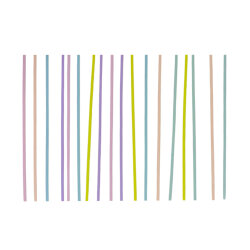 Multicolor Macaron Party Candles - (1)