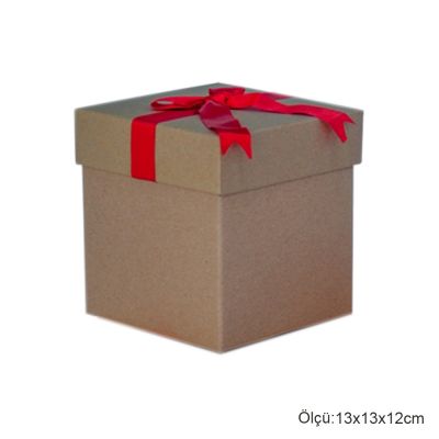 Natural Kraft Straw Square Gift Box - 3