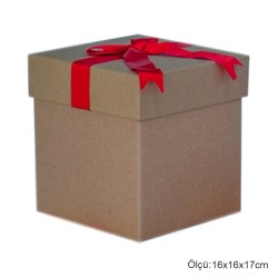 Natural Kraft Straw Square Gift Box - 5