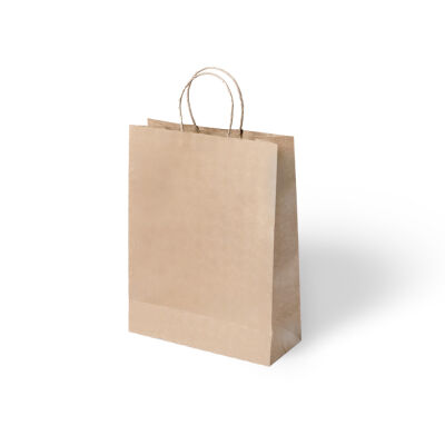 Natural Paper Bags with Twisted Handles - 1