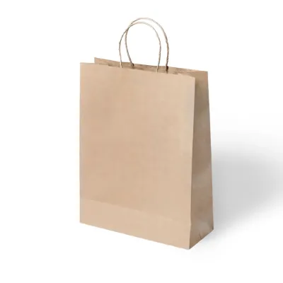 Natural Paper Bags with Twisted Handles - 1