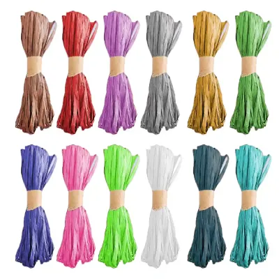 Natural Raffia Paper Ribbon - 1