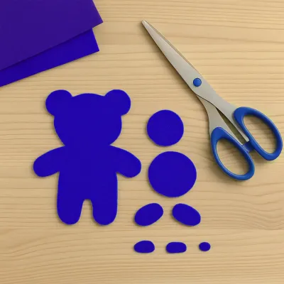 Navy Blue Craft Felt Sheet - 1