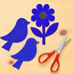 Navy Blue Glitter Cardstock Sheet - 1