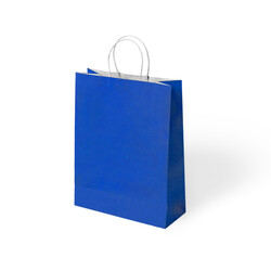 Navy Blue Paper Bags with Twisted Handles - Kikajoy