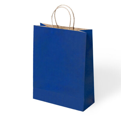 Navy Blue Paper Bags with Twisted Handles - 1