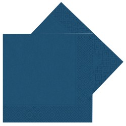 Navy Blue Pastel Paper Napkins - Kikajoy