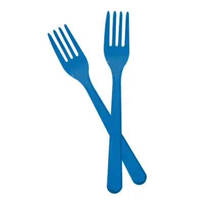 Navy Blue Plastic Forks - 1