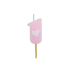  - Pink/Blue Toothpick Candles - No:1