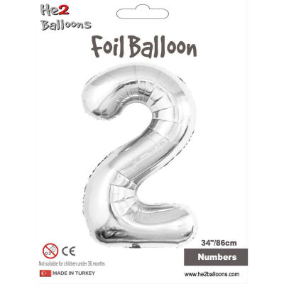 Number 2 Silver 34 inch - 1
