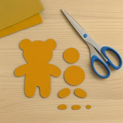 Orange Craft Felt Sheet - 1
