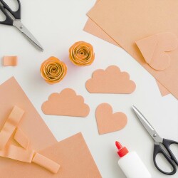 Orange Crepe Paper - Kika
