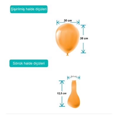 Orange Pastel Balloons 12