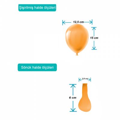 Orange Pastel Balloons 5