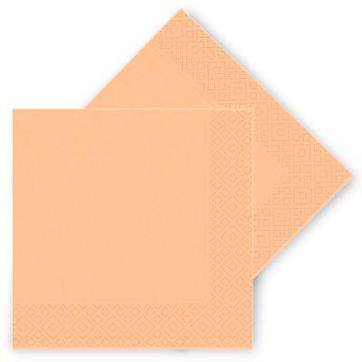 Orange Pastel Paper Napkins - 1