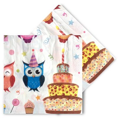Owls Paper Napkins