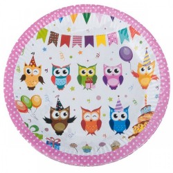  - Owls Paper Plates