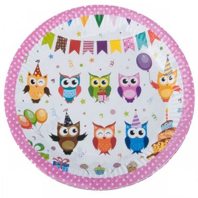 Owls Paper Plates