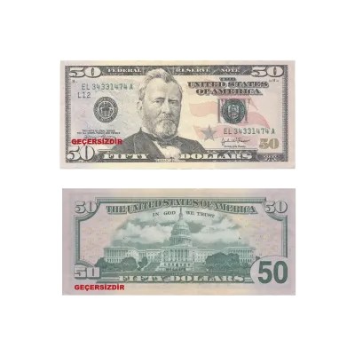 Oyuncak Kağıt Para 50 USD 50'li - 1