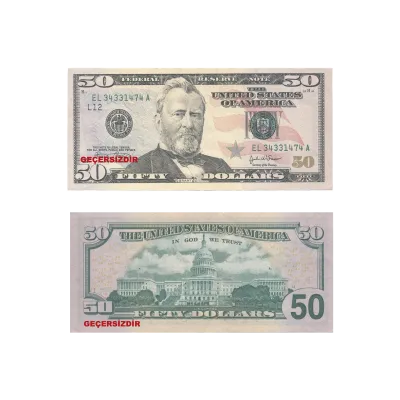 Oyuncak Kağıt Para 50 USD 50'li - 1