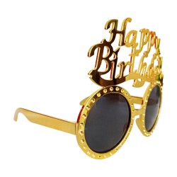 Zımba Detaylı Happy Birthday Parti Gözlüğü - Thumbnail