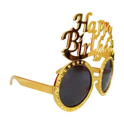 Zımba Detaylı Happy Birthday Parti Gözlüğü