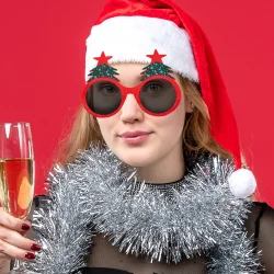 Yılbaşı Ağaçlı Parti Gözlüğü - 1