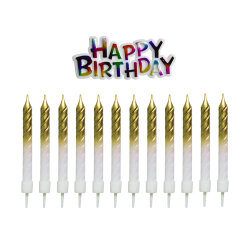 Party Candles - Gold - (1)