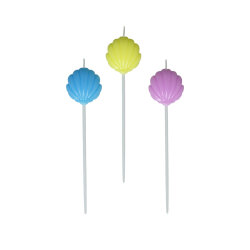 Party Candles - Seashell - (1)
