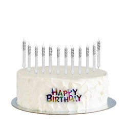 Party Candles - Silver - Kikajoy