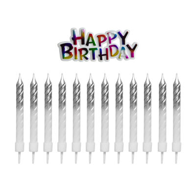 Party Candles - Silver - 2